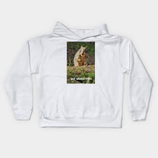 Surprised squirrel Kids Hoodie